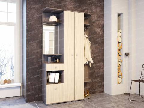 Прихожая Виза Шимо темный-светлый