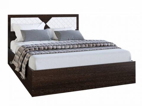 Кровать Николь 1600 венге-лиственница светлая