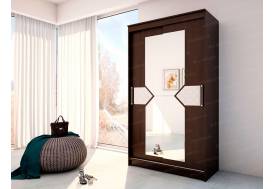 Шкаф купе Николь-2 1170 венге-лиственница светлая