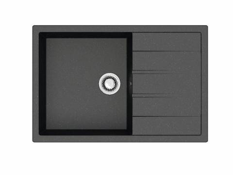 Мойка врезная Карельский камень модель 161 Черный