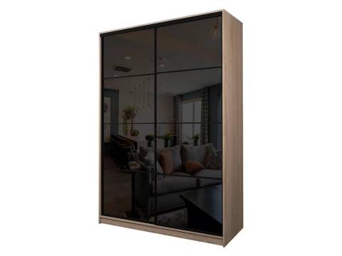 Шкаф-купе Max МШ-23-6-16-22 с пленкой Oracal черная