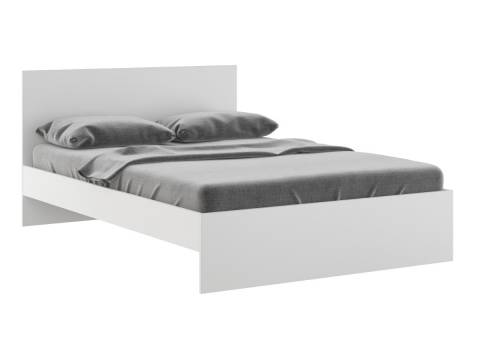 Кровать 1600 Осло модуль М14 с настилами Лайт Белый