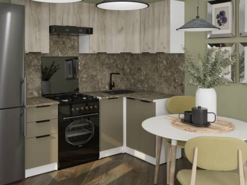 Кухонный гарнитур Альба оптима 5 1200х2000 мм