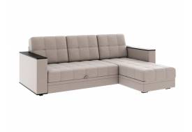 Диван угловой Атлант без столика велюр Neo 8 кэмэл
