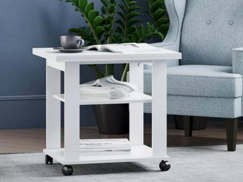 Стол журнальный Консул НМ 011.67 Х Белый текстурный