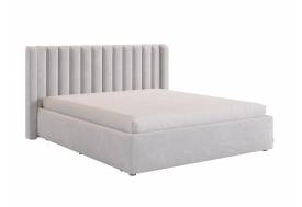 Кровать Ева 1600 велюр галька