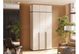 Шкаф трехстворчатый Норд 1200 с антресолью дуб крафт белый МГ