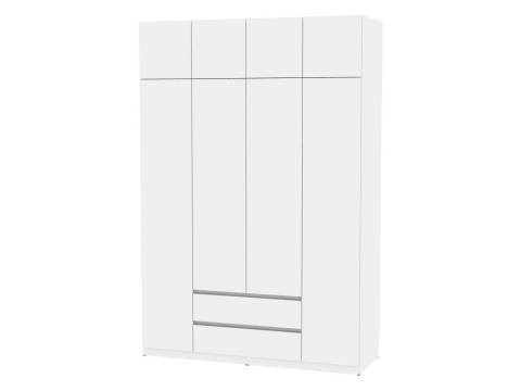 Шкаф Malta light H302 с антресолью HA4 Белый