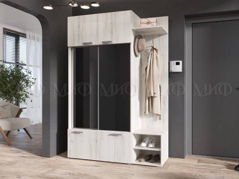 Прихожая Стелла Дуб Крафт Белый