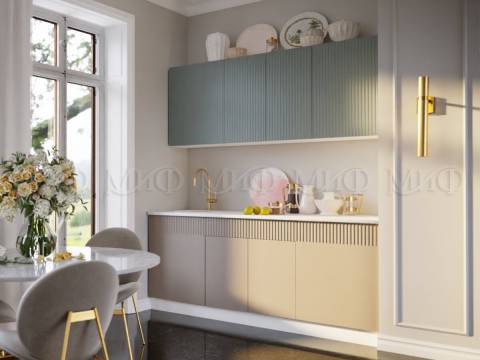 Кухонный гарнитур Оливия 2000 Шарли Бриз/Шарли Мокко