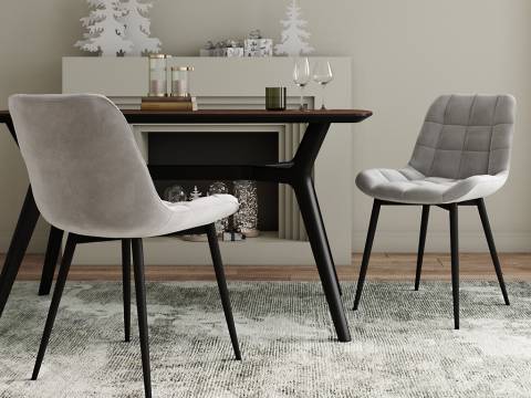 Стул Президент Серый софт 2 шт