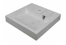 Раковина над стиральной машиной Star 55 MySpace Белый Мрамор