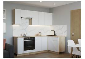 Кухонный гарнитур арт 2 Тальк Дуб сонома 2300х1400 мм