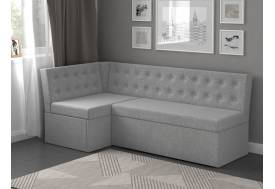 Скамья угловая со спальным местом Олимп светло-серый