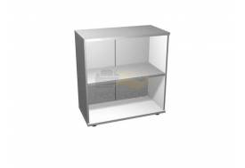 Шкаф-стеллаж открытый двухъярусный двухсекционный ПШС2.2