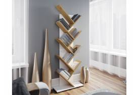 Стеллаж СТМ-4 Белый/Дуб крафт золотой