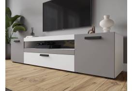 Тумба под ТВ ТВМ-8 белый/серый графит