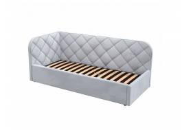 Кровать-софа Комфорт-1 Левая Ромб с ПМ велюр Магия 53