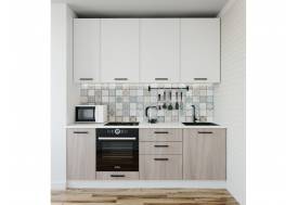 Кухонный гарнитур Демо 2200 (верх 950 мм) низ МДФ