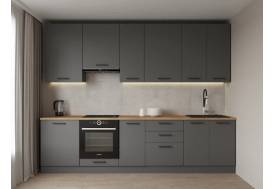 Кухонный гарнитур Антрацит 3000 (верх 950 мм)