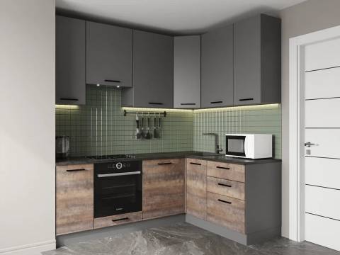 Кухонный гарнитур Трансильвания 2200х1600 (верх 950 мм)