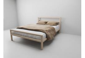 Кровать металлическая Комфорт 1400 бежевая