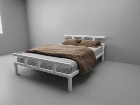 Кровать металлическая Лофт 1800 белая