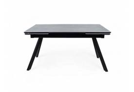 Стол раздвижной Атлант 1200 мрамор серый/черный муар