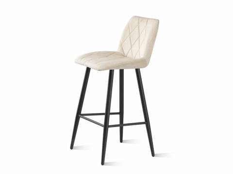 Стул барный Омега велюр catalana 02 светло-бежевый