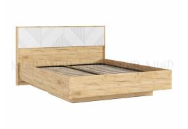 Кровать парящая 1600 Ирис (ортопед металл) Браш Вайт/Дуб Крафт