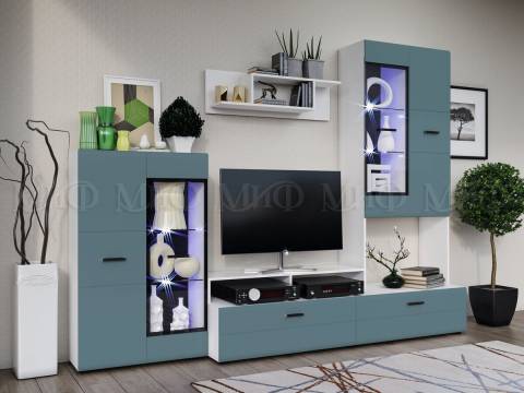 Гостиная Нэнси NEW Вариант №3 Браш Блю