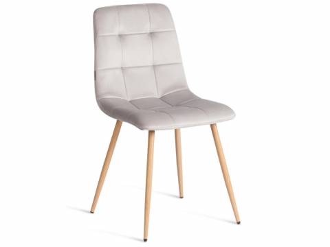 Стул Chilly mod. JSC-220 светло-серый/натуральный