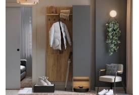 Прихожая Мебельсон К4 дуб крафт золотой/графит