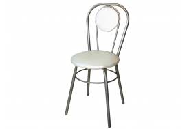 Стул №1 ДХ-7 с мягкой спинкой обивка жемчуг