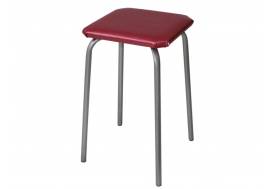 Табурет квадратный ДХ-9 обивка малиновый