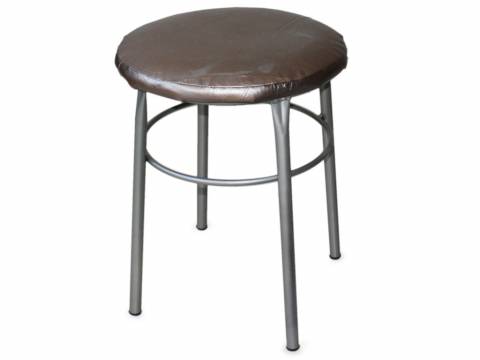 Табурет круглый ДХ-10 обивка светлый перламутр