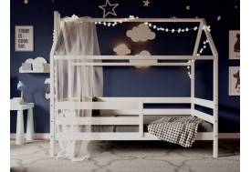 Кроватка-Домик белый 80х190 см