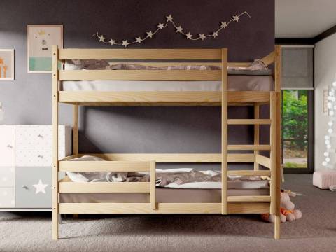 Двухъярусная кровать без крыши без покраски 80х160 см