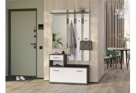 Прихожая Лира Графит-Белый