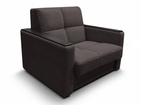 Диван Рэй 900х2000 Клетка с прямыми подлокотниками с МДФ вивальди 10