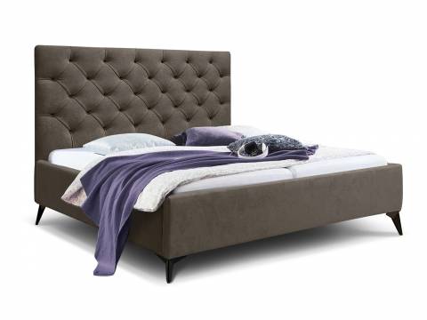 Кровать Фрейм 1600 Каретная стяжка высокие ножки без подъема вивальди 8