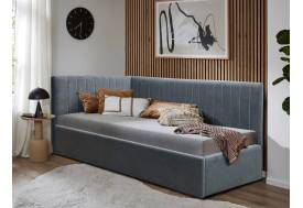 Кровать подростковая левая 800 Фрейм Страйп без подъема вивальди 34