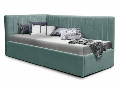 Кровать подростковая правая 900 Фрейм Страйп с подъемом вивальди 19