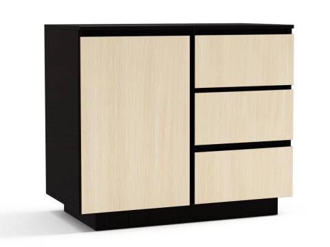 Комод 900/3 Дуэт NEW Венге/дуб молочный
