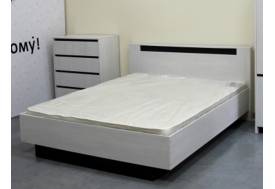 Кровать Бостон 1600 с настилом ДСП анкор светлый