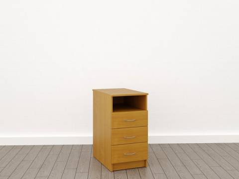 Тумба приставная для радиусного стола с открытой полкой 16мм (К-25) Менеджер