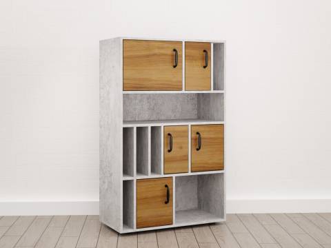 Стеллаж широкий малый (С-12) Soft комбинированный