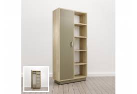 Шкаф комбинированный Левый (Е-13) Eclectic eco Дуб рокпайл-Мокко