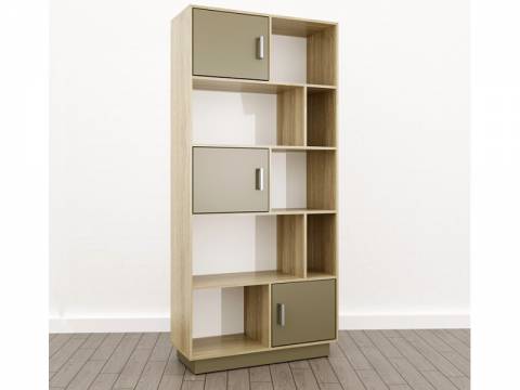 Стеллаж большой (О-11) Eclectic lite Дуб рокпайл-Мокко