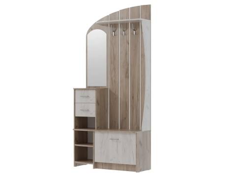 Прихожая Саша 14 Дуб крафт серый/дуб крафт белый